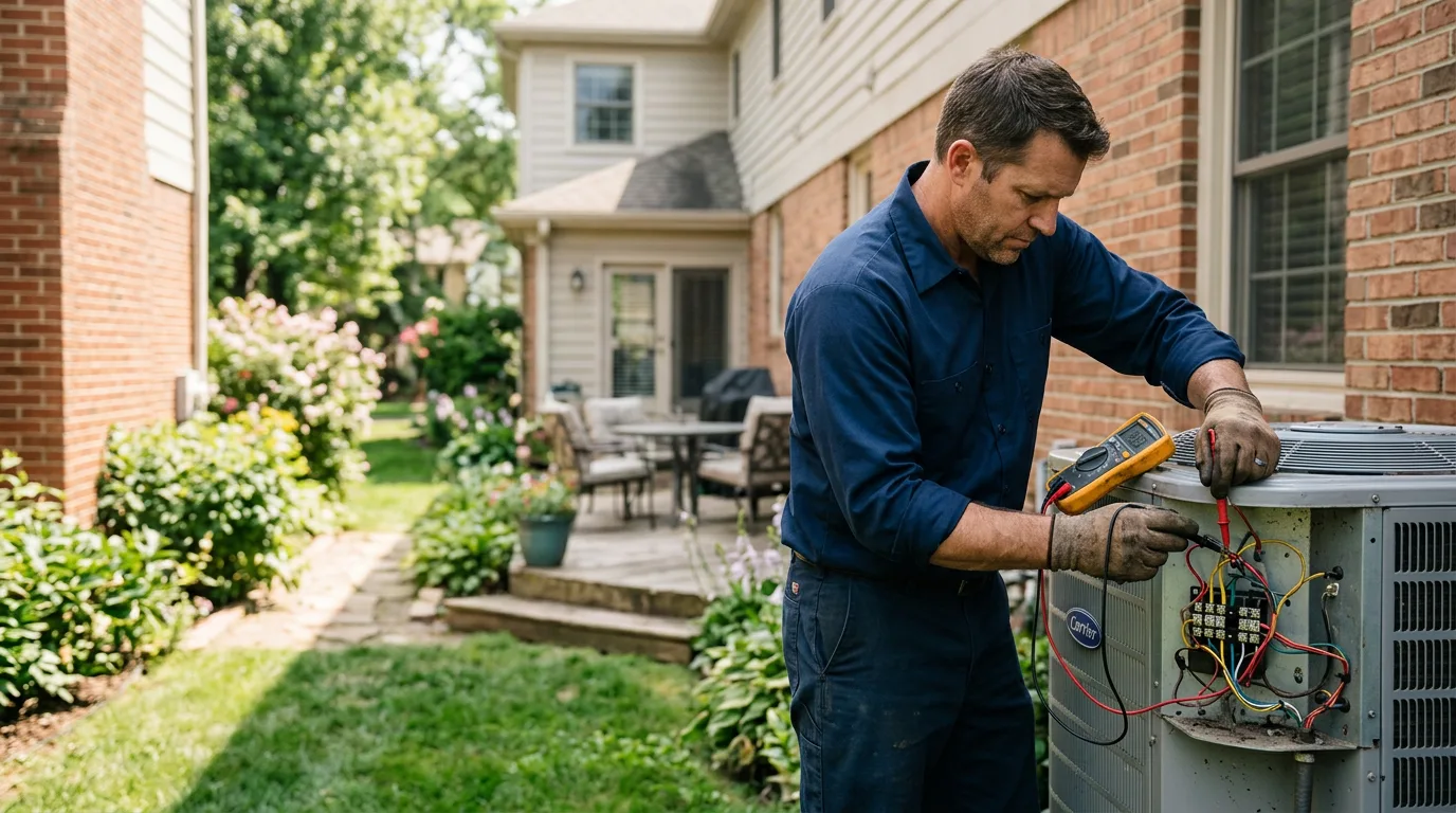 HVAC technician working near Wildwood, NJ